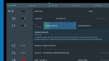 Android TV sledovani TV set top box live channels program televize