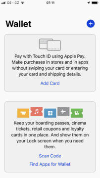 Apple Pay ceska republika wallet