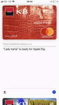 Apple Pay Cesko pridani karty