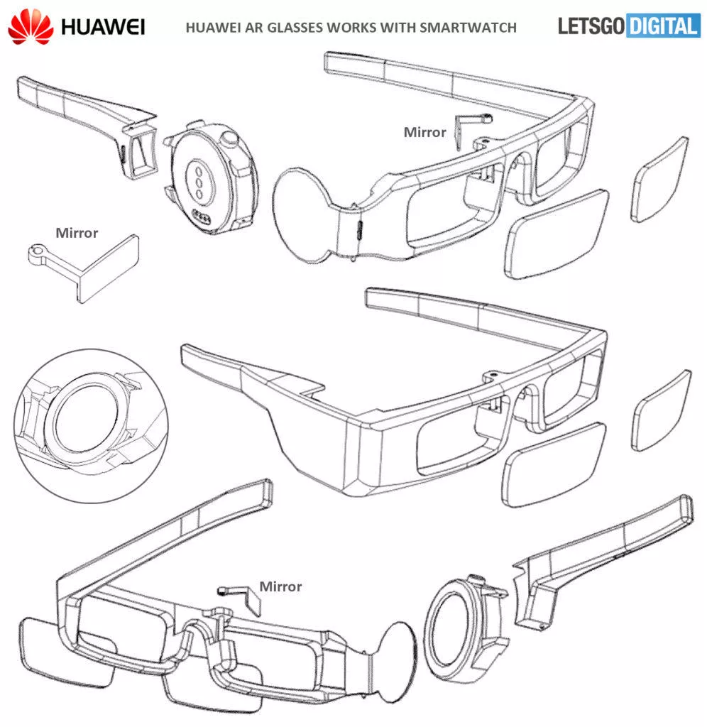 huawehuawei ar glasses patenti ar glasses patent