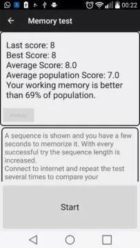 iq test android aplikace