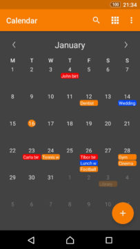jednoducha aplikace pro android kalendar