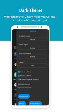 Momentum Browser android aplikace