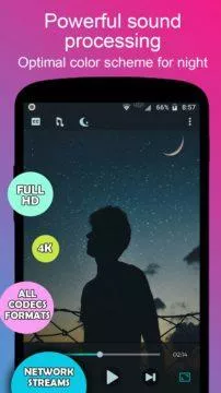 Night Video Player aplikace