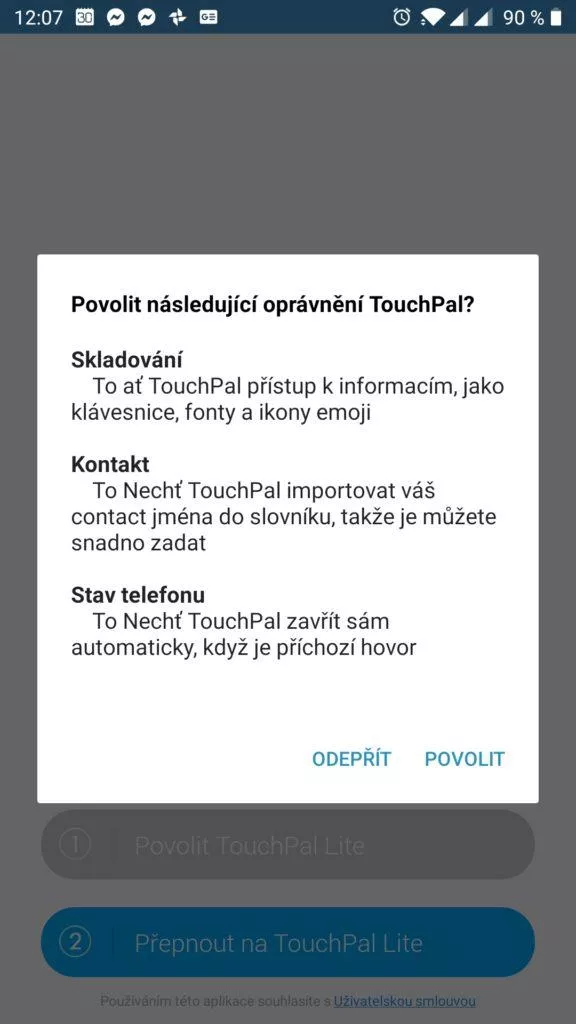 Pak musíte schválit oprávnění