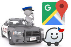 policie nypd waze google mapy hlaseni