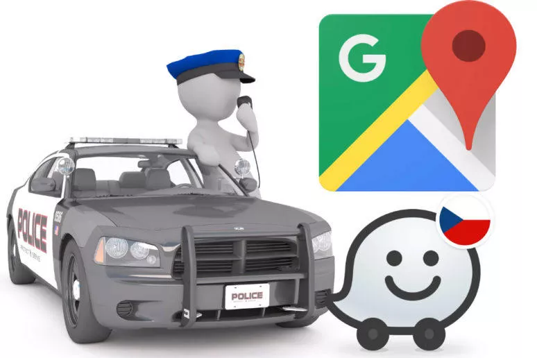 policie nypd waze google mapy hlaseni