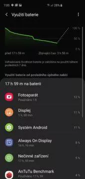 samsung galaxy s10 plus vydrz baterie