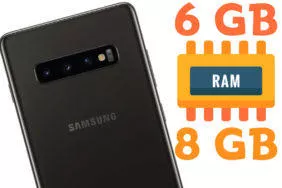 samsung galaxy s10 ram 6gb 8 gb