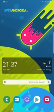 Samsung One UI domovska obrazovka