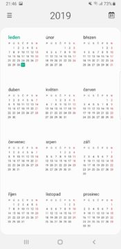 Samsung One UI kalendar