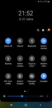 Samsung One UI lista