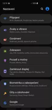 Samsung One Ui samsung galaxy s10 nastaveni