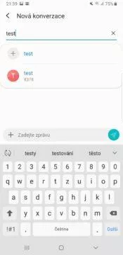 Samsung One UI sms zpravy