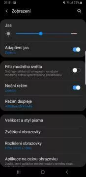 Samsung One UI tmavy rezim