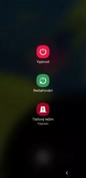 Samsung One UI vypnuti telefonu