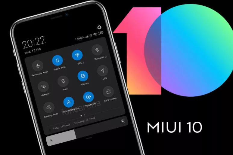 tmavy rezim nadstavba xiaomi miui 10