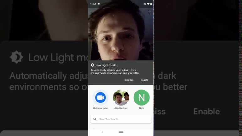 XDA Developers Hands On Google Duo Low Light