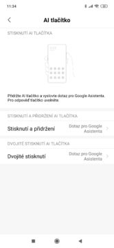 Xiaomi Mi 9 MIUI 10 ai tlačítko