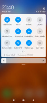 Xiaomi Mi 9 MIUI 10 notifikacni lista