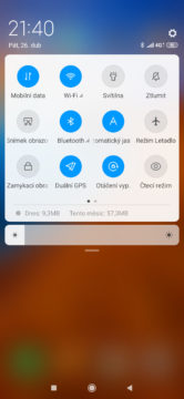 Xiaomi Mi 9 MIUI 10 notifikacni lista