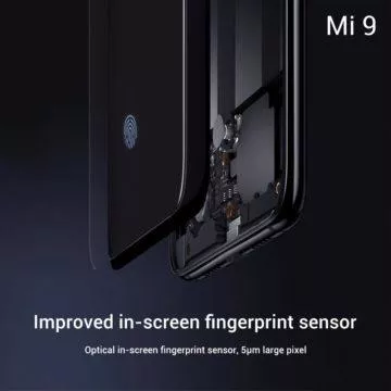 Xiaomi Mi 9 opticka ctecka otisku prstu