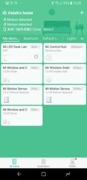 Xiaomi Mi Smart Sensor Set Mi Home homepage
