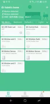 Xiaomi Mi Smart Sensor Set Mi Home homepage