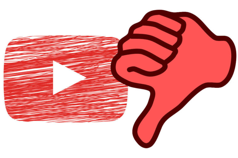youtube dislajk palec dolu zruseni