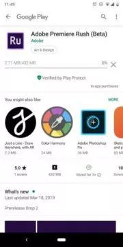 adobe premiere rush beta android