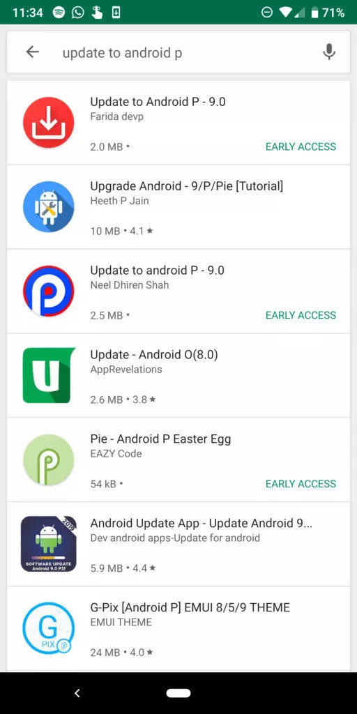 aktualizaci na novy android