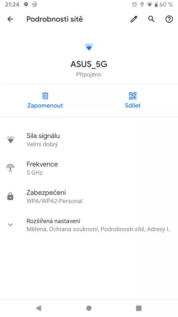 Android Q podrobnosti site