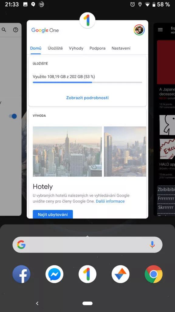 Android Q posledni aplikace