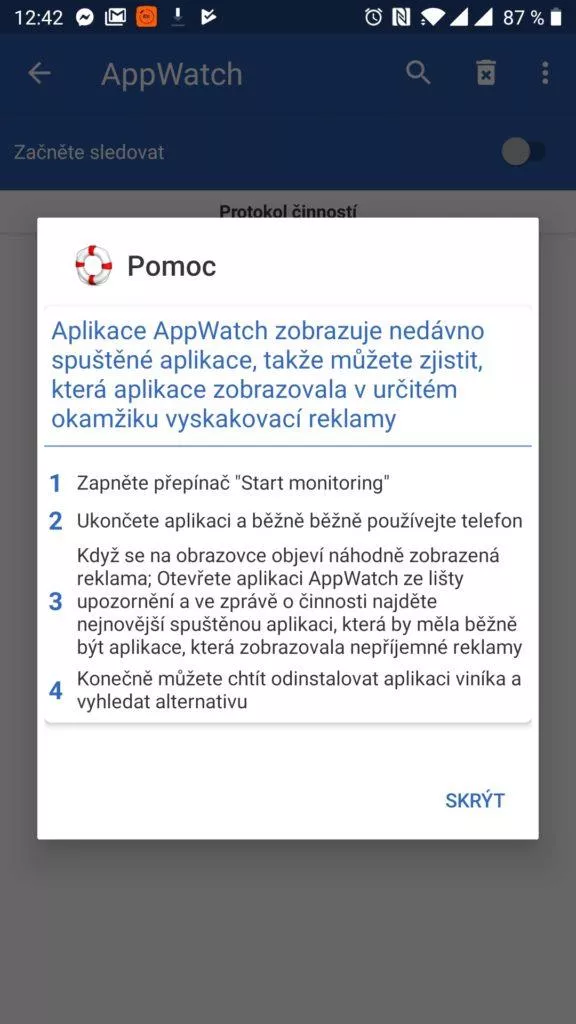 AppWatch vše hezky česky vysvětlí