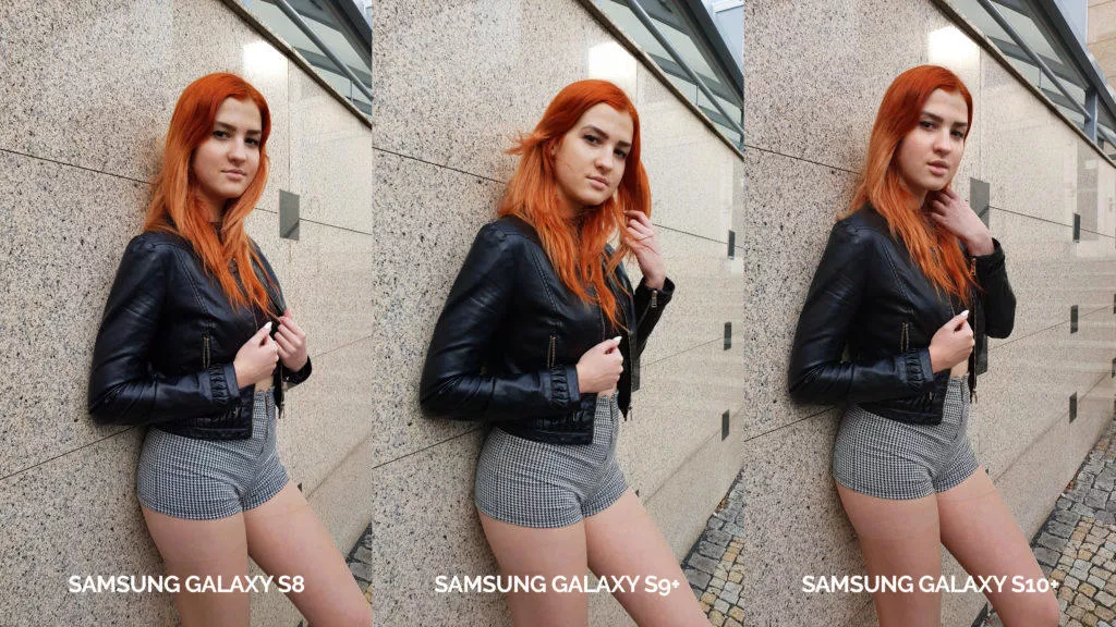denni fototest Samsung galaxy s10 vs galaxy s9 vs s8 modelka