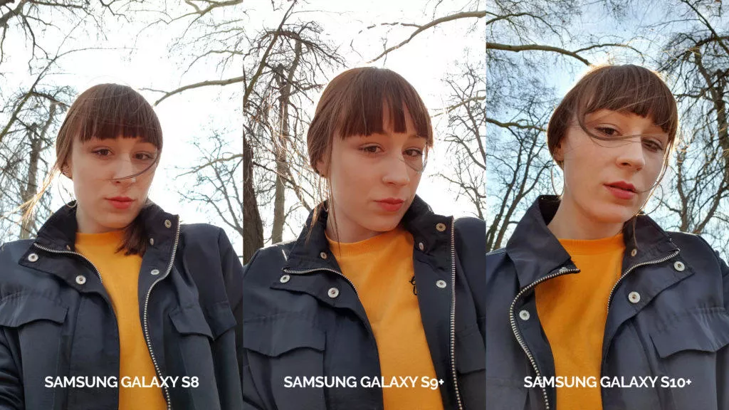 denni fototest Samsung galaxy s10 vs galaxy s9 vs s8 selfie žena