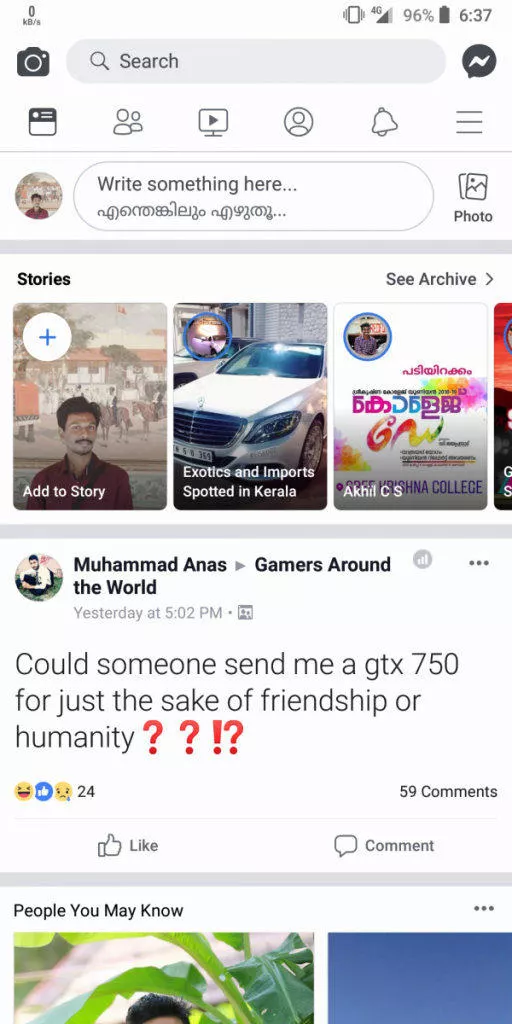 Facebook redesign bila barva