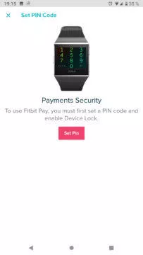 Fitbit Pay Revolut pin