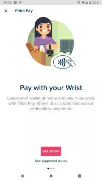 Fitbit Pay Revolut začátek nastavení karty