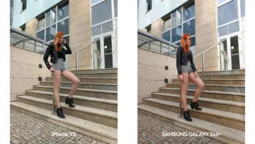 Fototest Galaxy S10 Plus vs iPhone XS - ženská postava