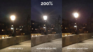 fototest galaxy s10 vs mi mix 3 vs mate 20 pro noc karlův most detail