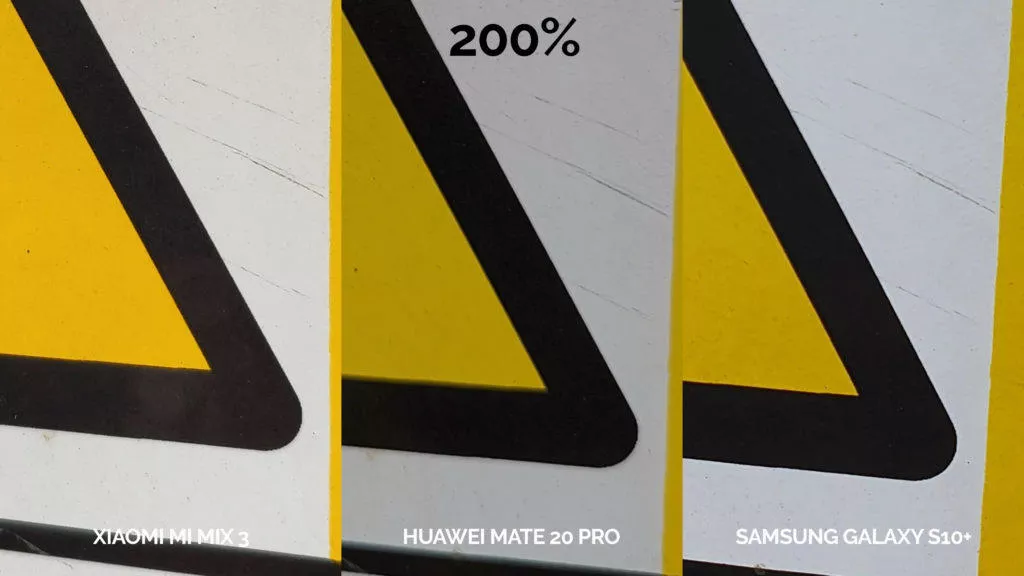 fototest galaxy s10 vs mi mix 3 vs mate 20 pro umělé osvětlení upozornění elektrika detail