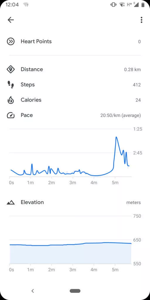 google fit nadmorska vyska