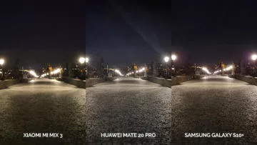 Noční fototest Samsung Galaxy S10+ vs Huawei Mate 20 Pro vs Xiaomi Mi Mix 3 karluv most