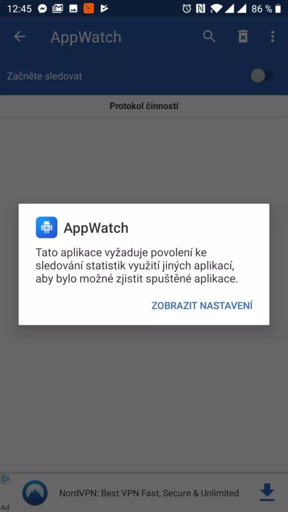 Požadavek na oprávnění