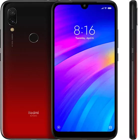 redmi 7 red cervena barva