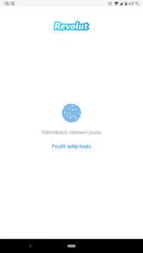 Revolut čtečka otisku prstu cz