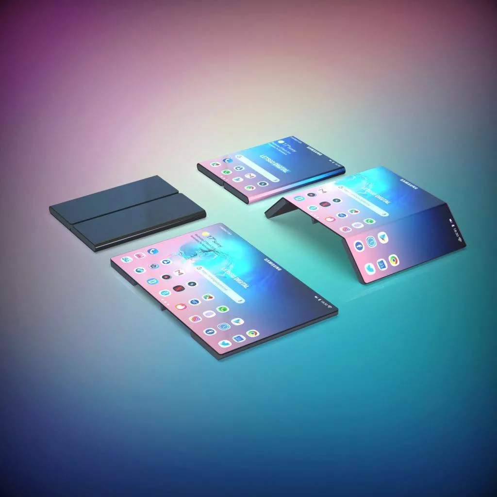 samsung galaxy fold 2 ohebny telefon design