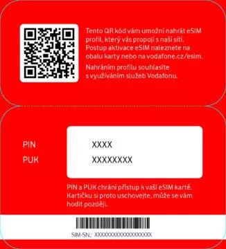 vodafone esim qr kod pin