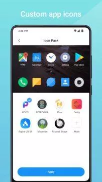 xiaomi mint launcher ikony